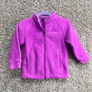 Columbia‎ Jacket Girls 12-18M Purple Benton Springs Full Zip Fleece